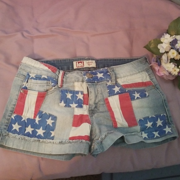lei Denim - Patriotic Jean Shorts
